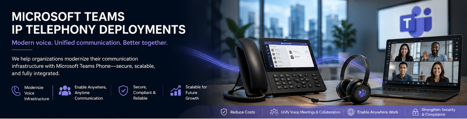 Microsoft Teams IP Telephony — Modern voice, unified communication